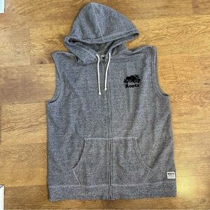 Roots Salt And Pepper Sleeveless Hoodie